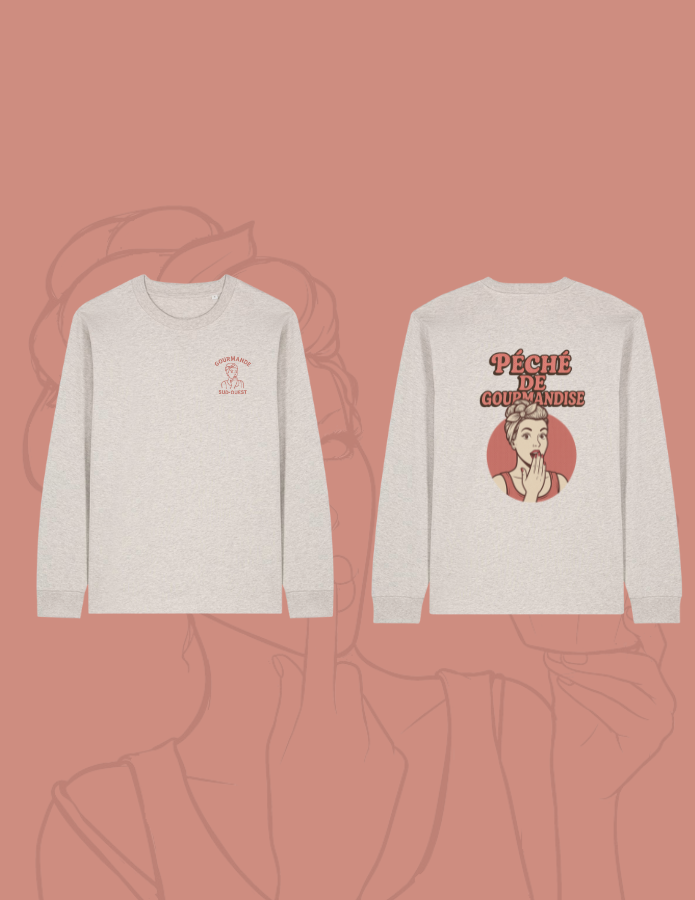 T-shirt manches longues "Péché de Gourmandise"