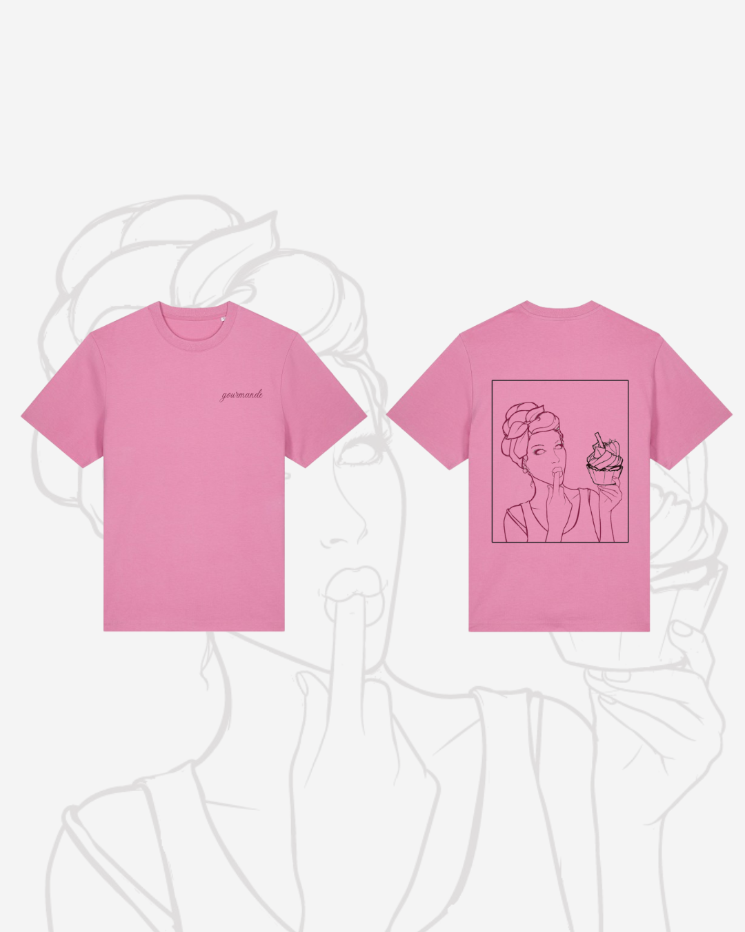 T-shirt Cupcake Rose