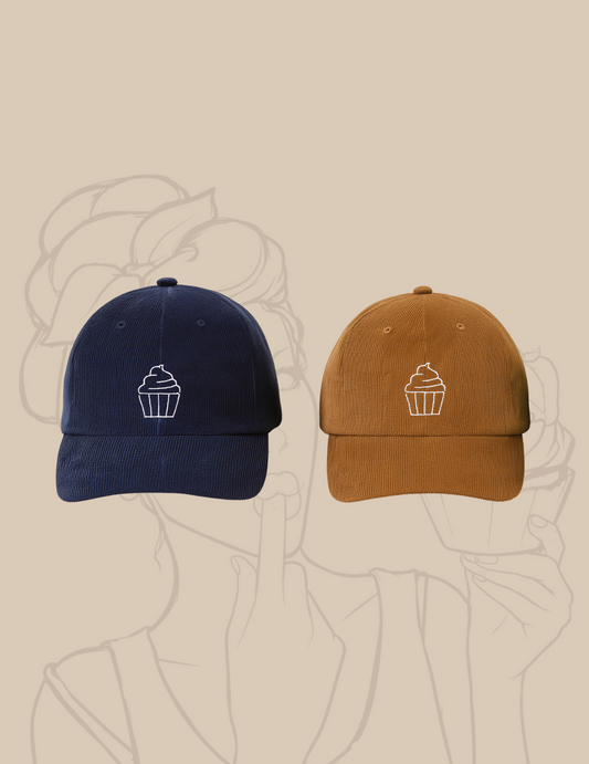Casquette velours Cupcake