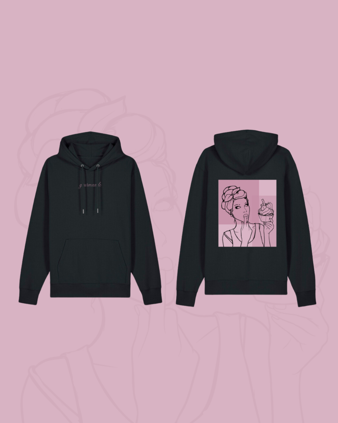 Sweat à capuche Noir