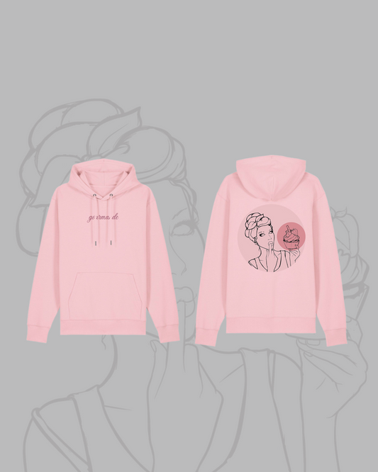 Sweat à capuche Rose